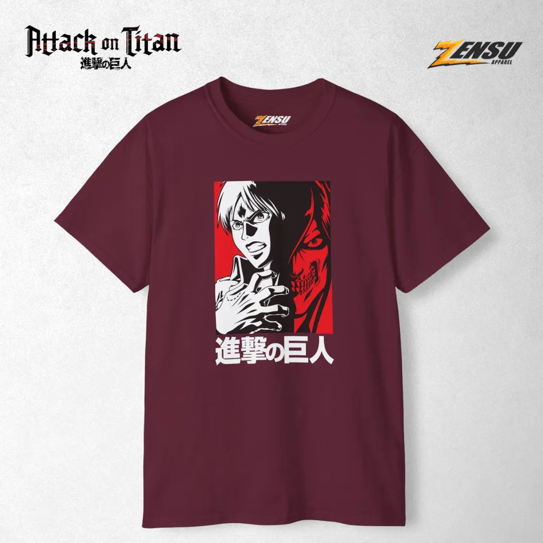 Eren Jeager Titan - Attack On Titan | Premium Kaos Anime Z007