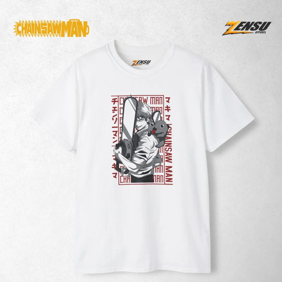 Denji X Pochita - Chainsaw Man | Premium Kaos Anime Z008