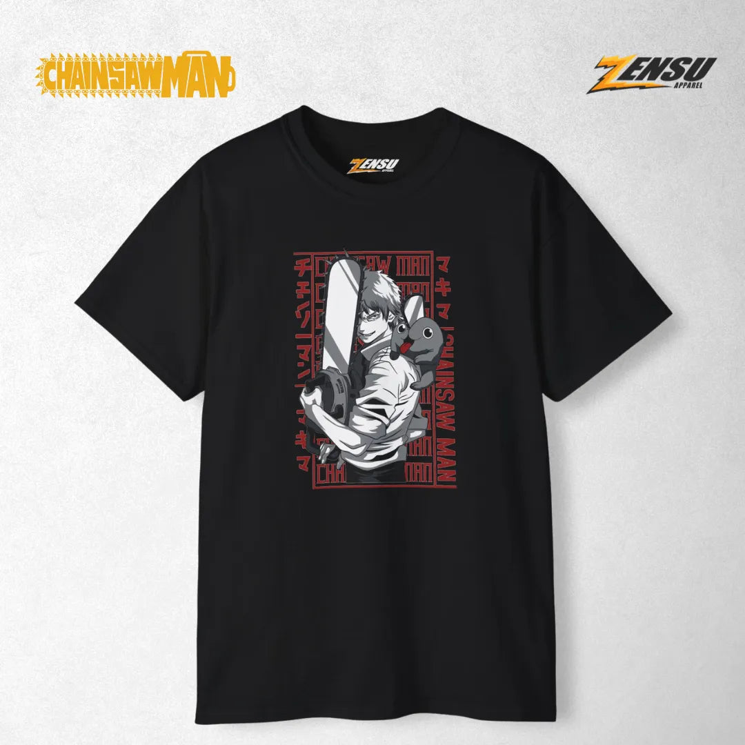 Denji X Pochita - Chainsaw Man | Premium Kaos Anime Z008