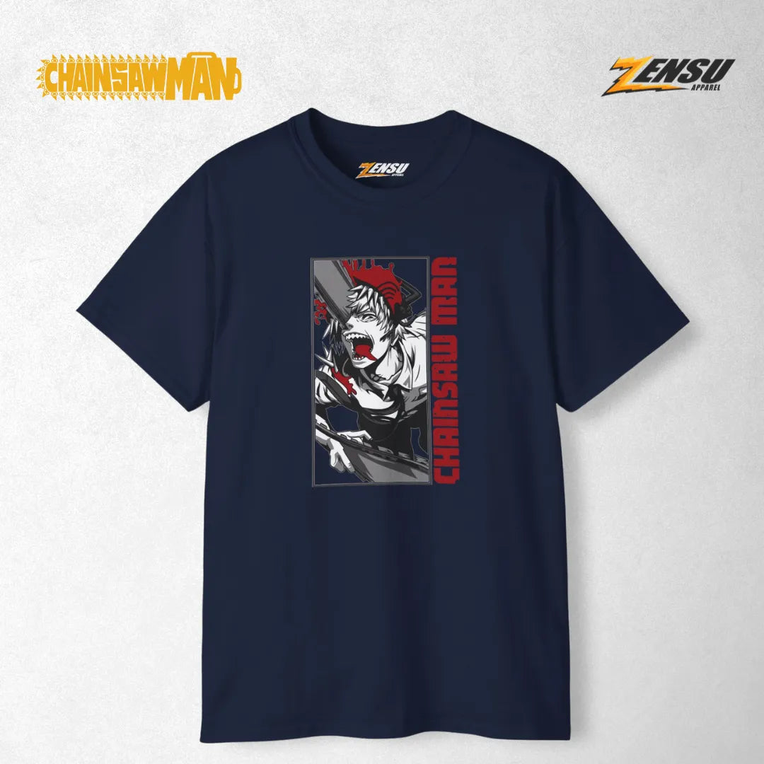 Denji Half Demon - Chainsaw Man | Premium Kaos Anime Z011