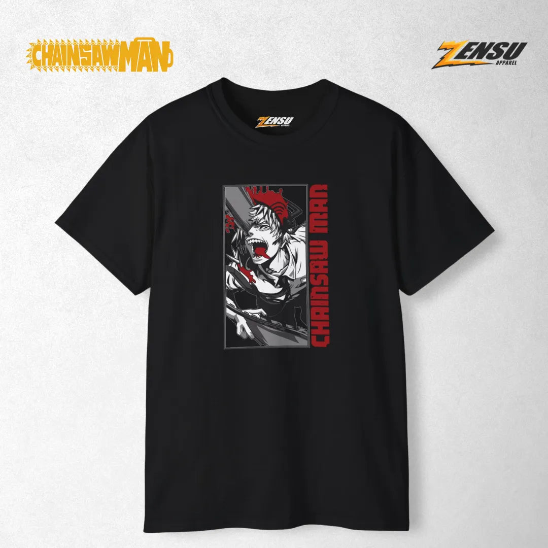 Denji Half Demon - Chainsaw Man | Premium Kaos Anime Z011