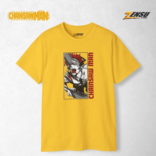 Denji Half Demon - Chainsaw Man | Premium Kaos Anime Z011