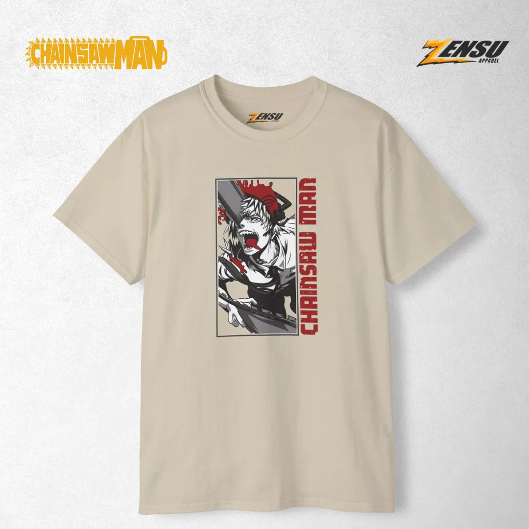 Denji Half Demon - Chainsaw Man | Premium Kaos Anime Z011