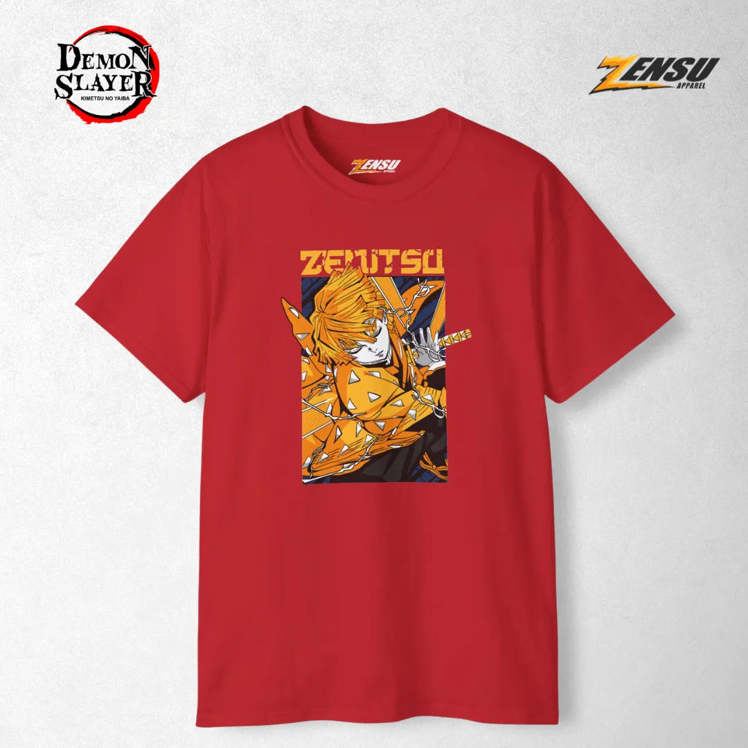 Zenitsu Thunder Slash - Demon Slayer | Premium Kaos Anime Z020