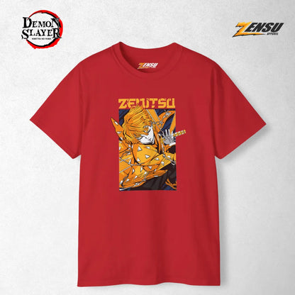 Zenitsu Thunder Slash - Demon Slayer | Premium Kaos Anime Z020