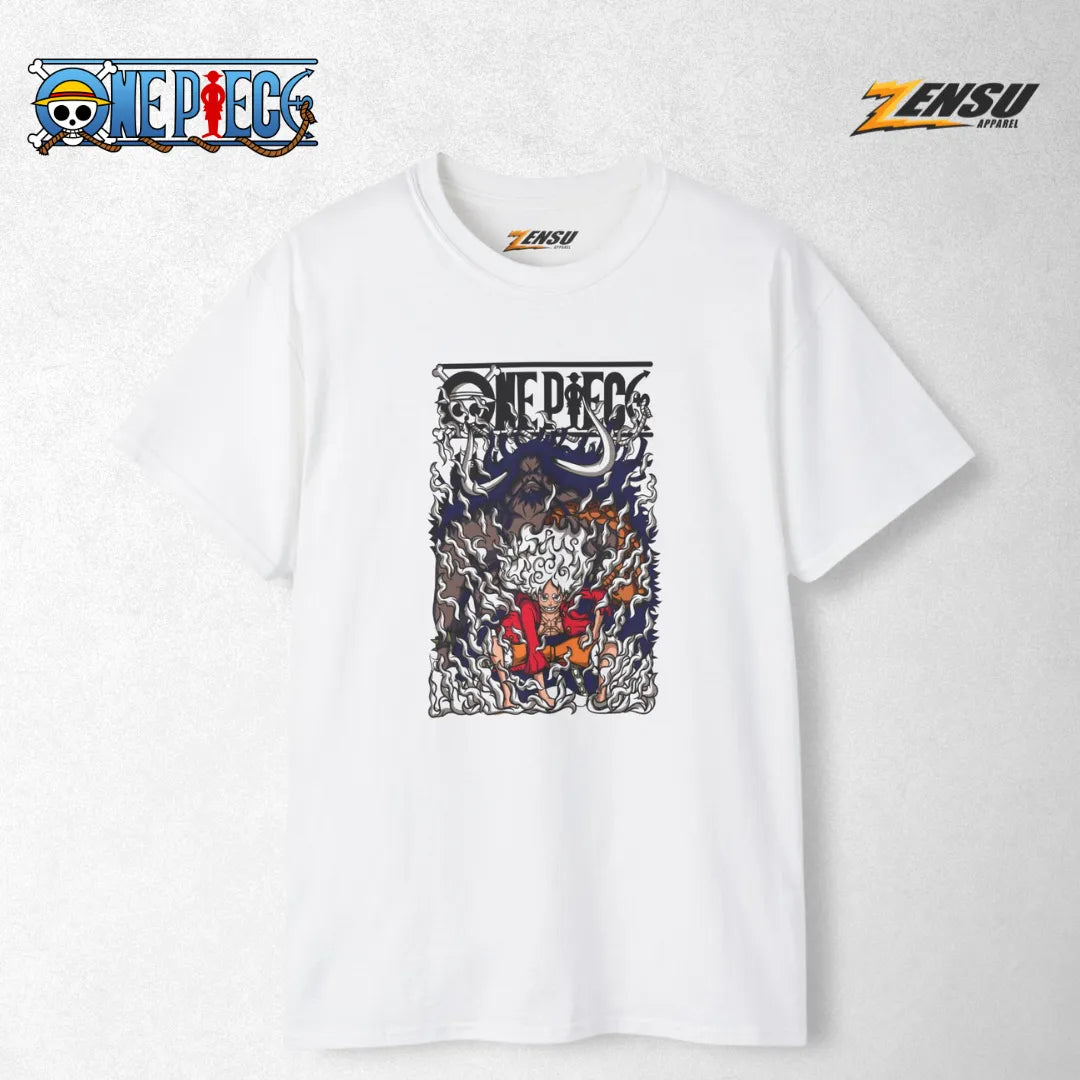 Luffy Gear 5 X Kaido - One Piece | Premium Kaos Anime Z036