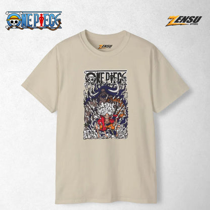 Luffy Gear 5 X Kaido - One Piece | Premium Kaos Anime Z036