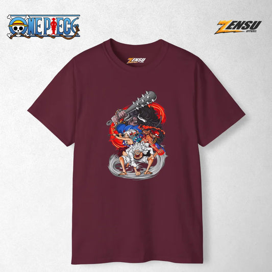 Luffy Gear 5, Ace, Yamato & Kaido - One Piece | Premium Kaos Anime Z037