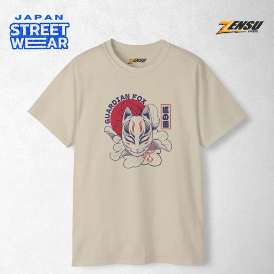 Lotus Kitsune - Japanese Mask | Premium Kaos Urban Streetwear Z071