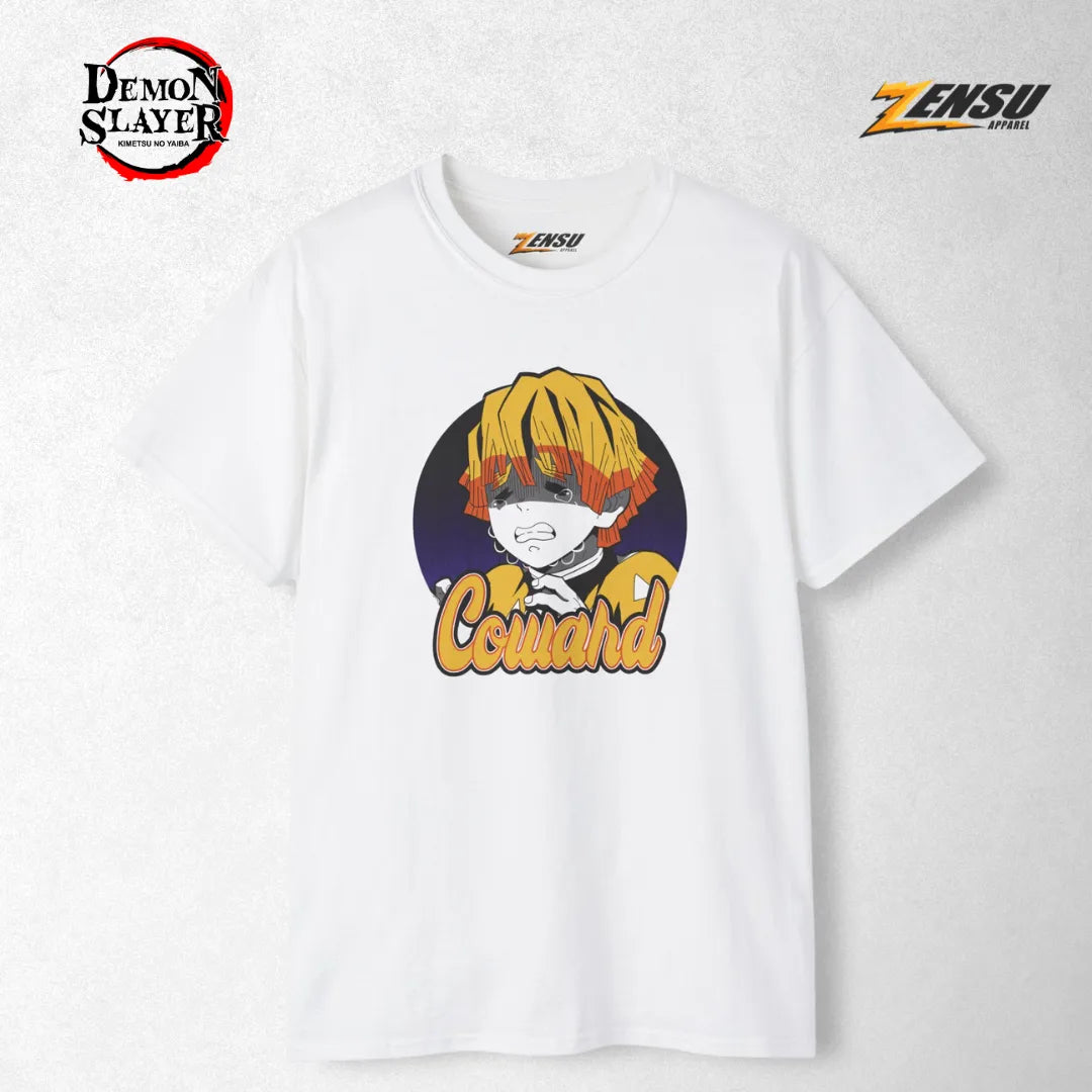 Zenitsu Coward - Demon Slayer | Premium Kaos Anime Z076
