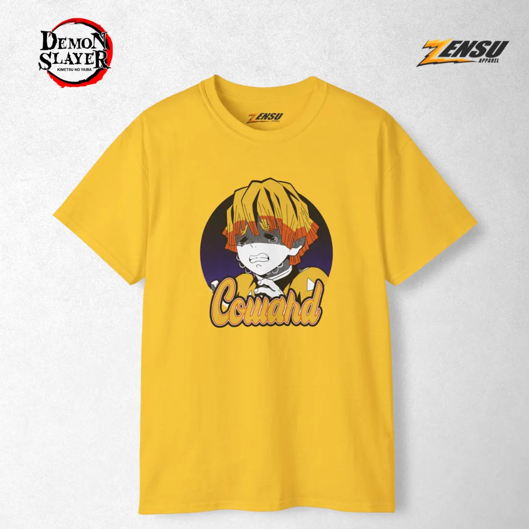 Zenitsu Coward - Demon Slayer | Premium Kaos Anime Z076