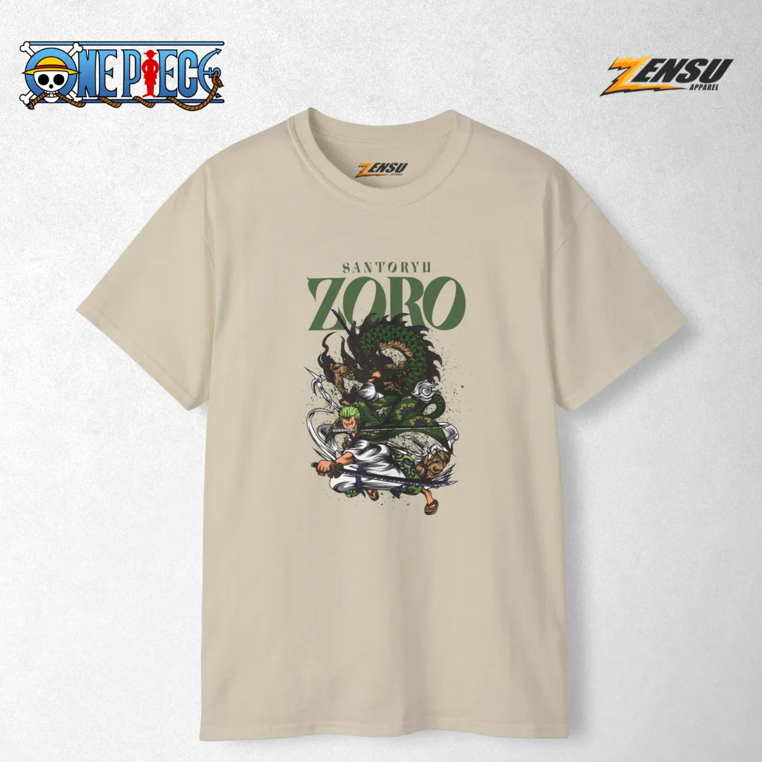 Zoro Santoryu - One Piece | Premium Kaos Anime Z087