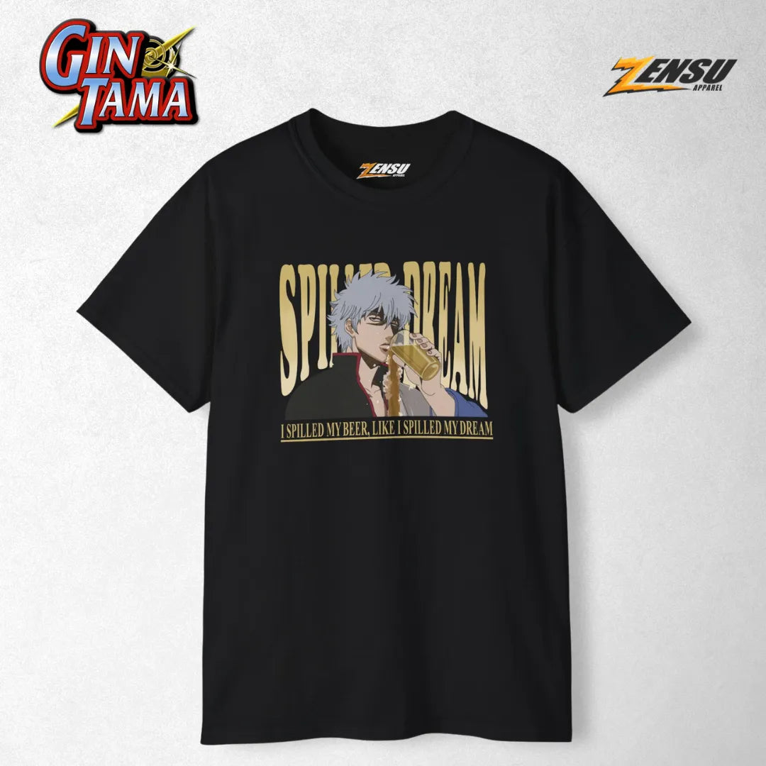 Gintoki Spilled Dream - Gintama | Premium Kaos Anime Z099