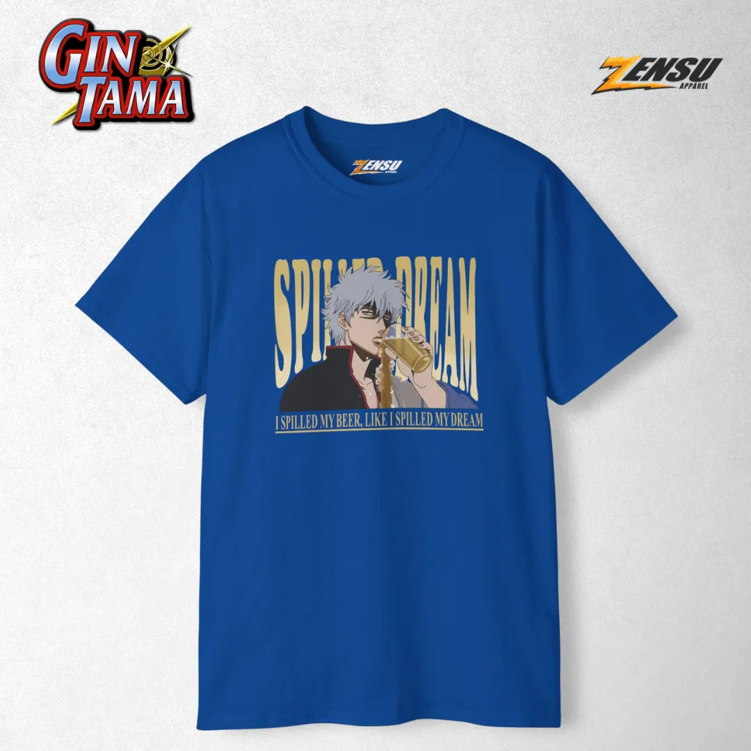 Gintoki Spilled Dream - Gintama | Premium Kaos Anime Z099