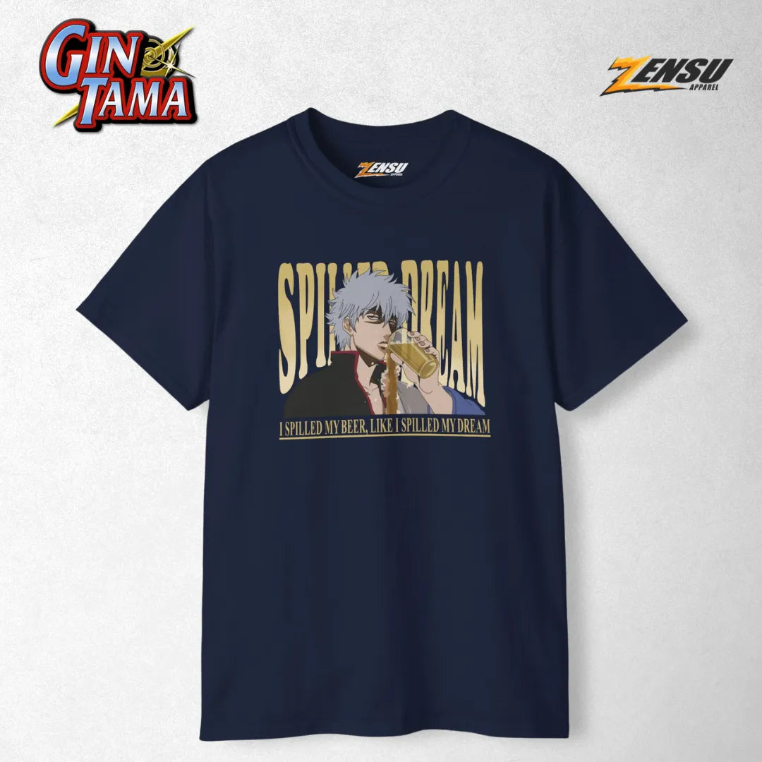Gintoki Spilled Dream - Gintama | Premium Kaos Anime Z099