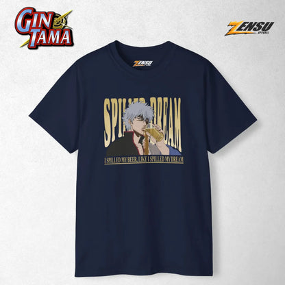 Gintoki Spilled Dream - Gintama | Premium Kaos Anime Z099