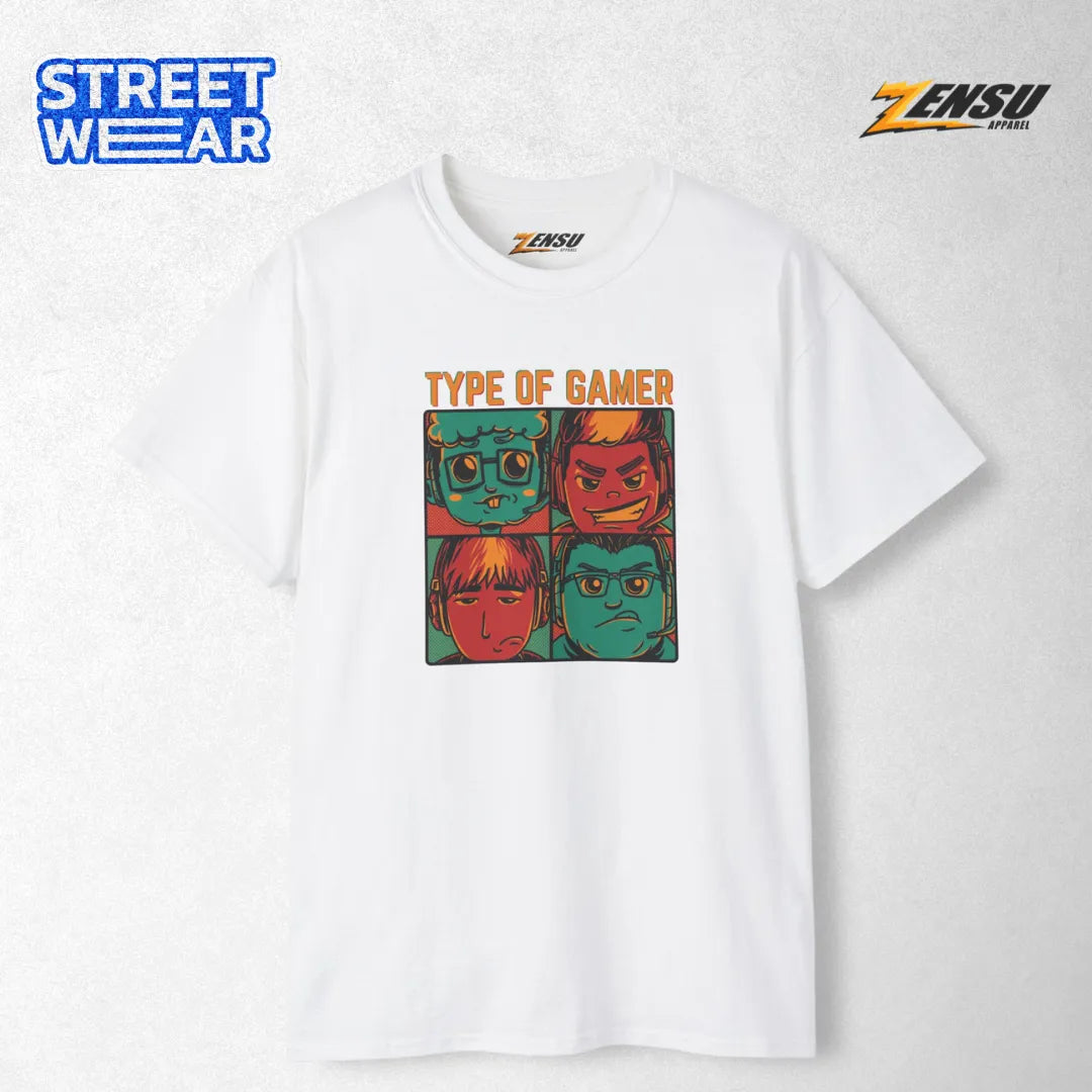 4 Type of Gamer - Gamers | Premium Kaos Streetwear Gamer Z101