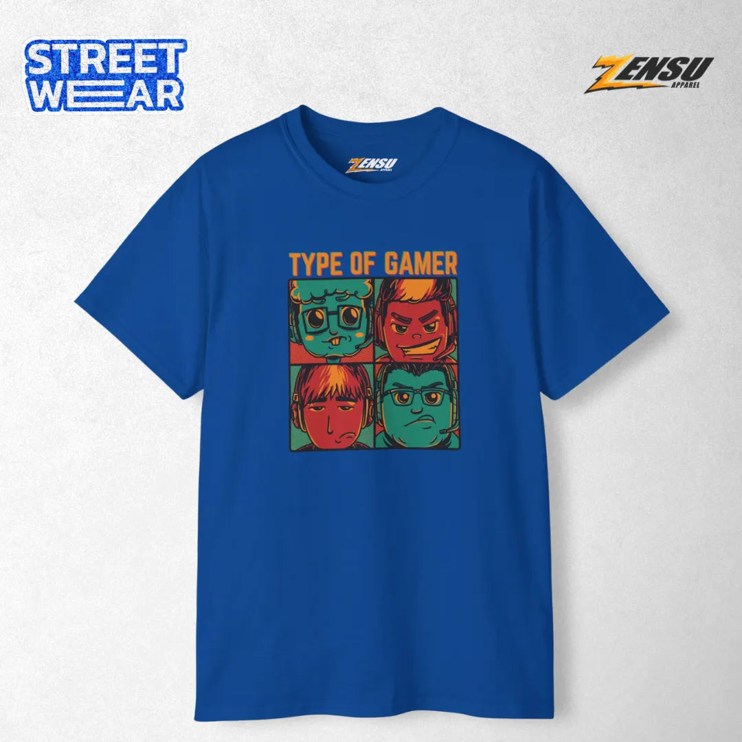 4 Type of Gamer - Gamers | Premium Kaos Streetwear Gamer Z101