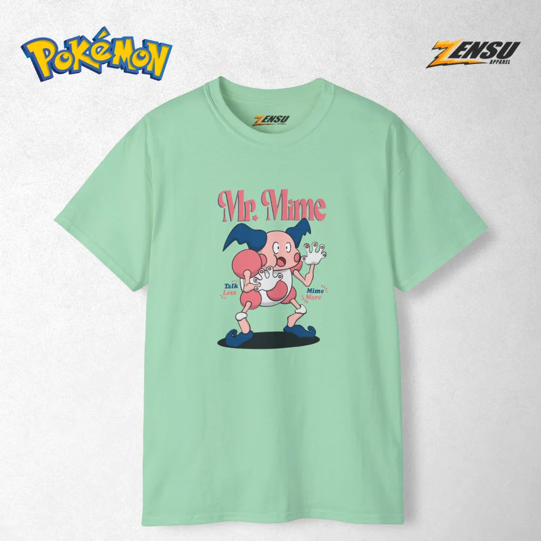Mr Mime Talk Less Mime More - Pokemon | Premium Kaos Anime Z124