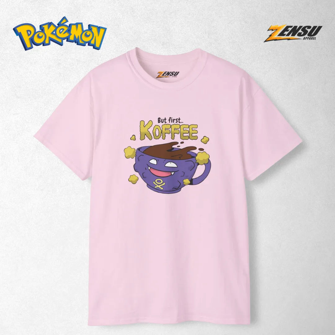 Koffing But first Koffee - Pokemon | Premium Kaos Anime Z126