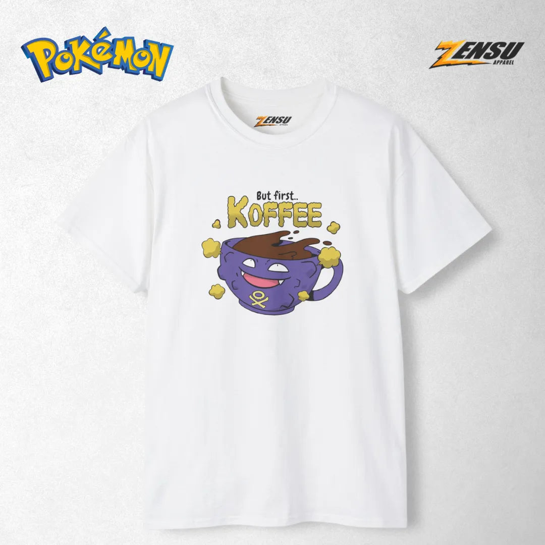 Koffing But first Koffee - Pokemon | Premium Kaos Anime Z126