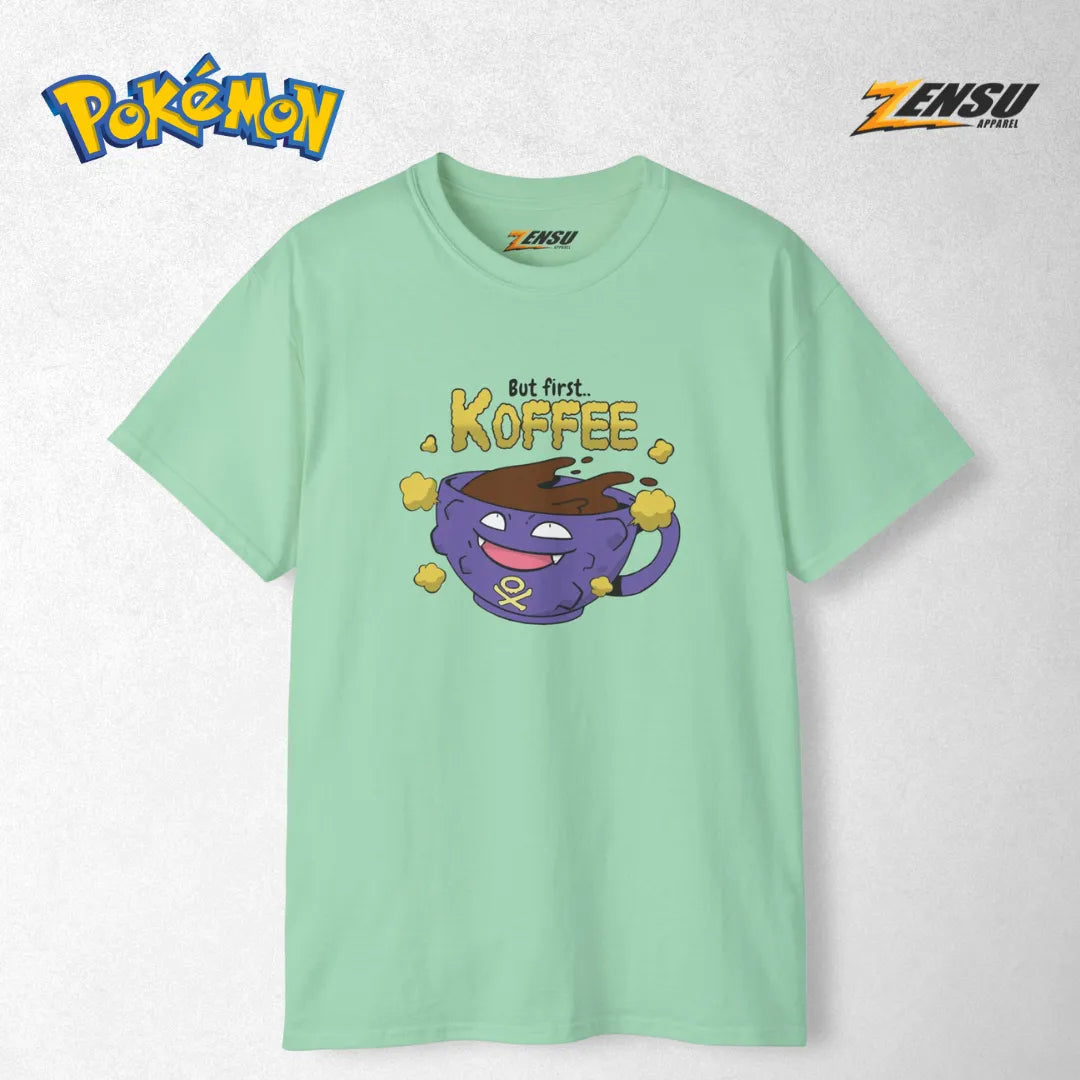 Koffing But first Koffee - Pokemon | Premium Kaos Anime Z126