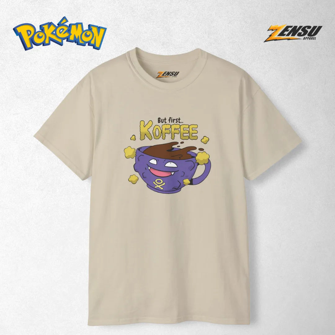 Koffing But first Koffee - Pokemon | Premium Kaos Anime Z126