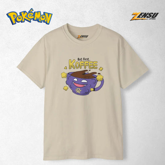 Koffing But first Koffee - Pokemon | Premium Kaos Anime Z126