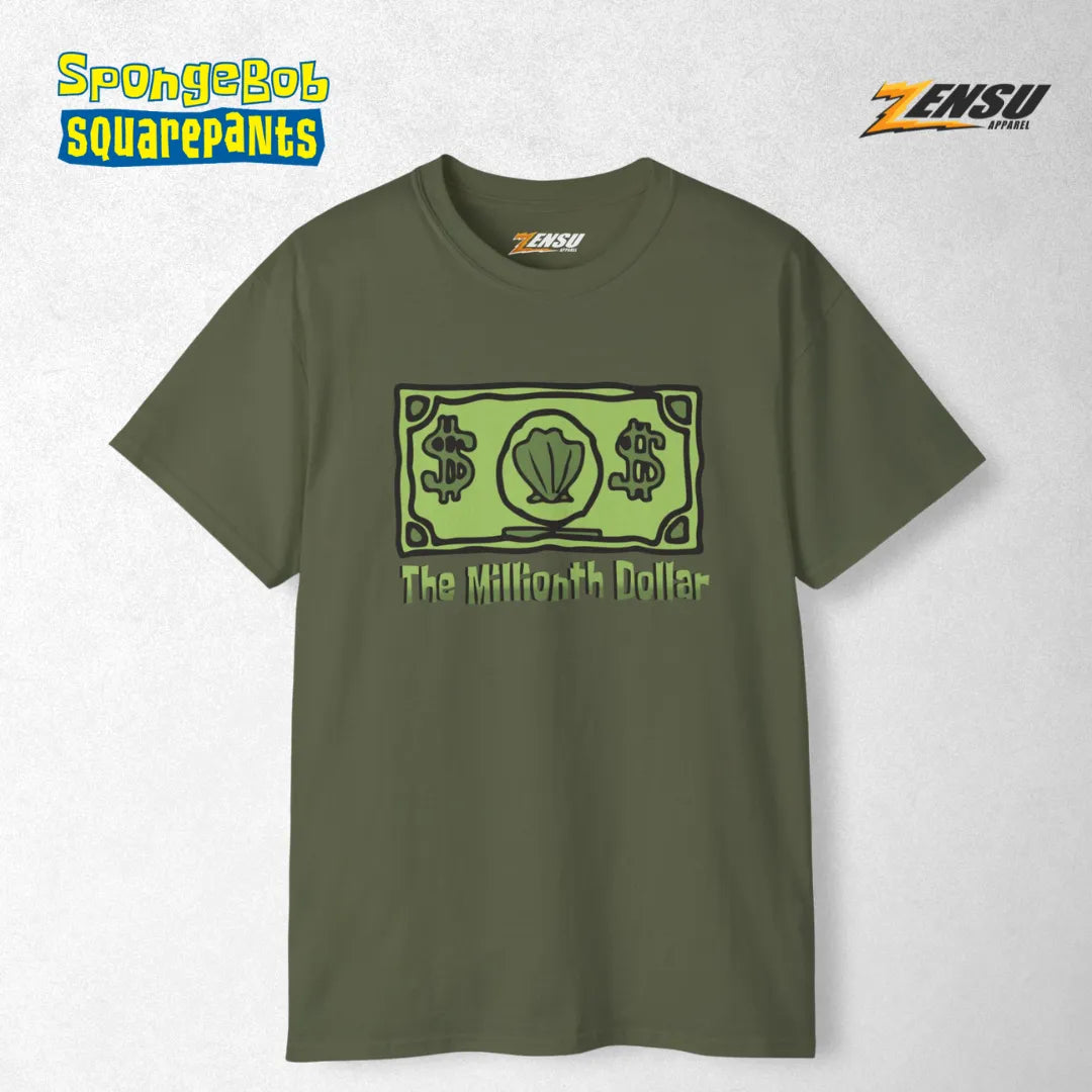 The Millionth Dollar - Spongebob | Premium Kaos Streetwear Movie Z132