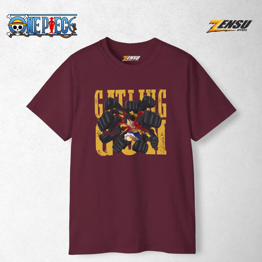 Gomu Gomu Gatling Gun - One Piece | Premium Kaos Anime Z134