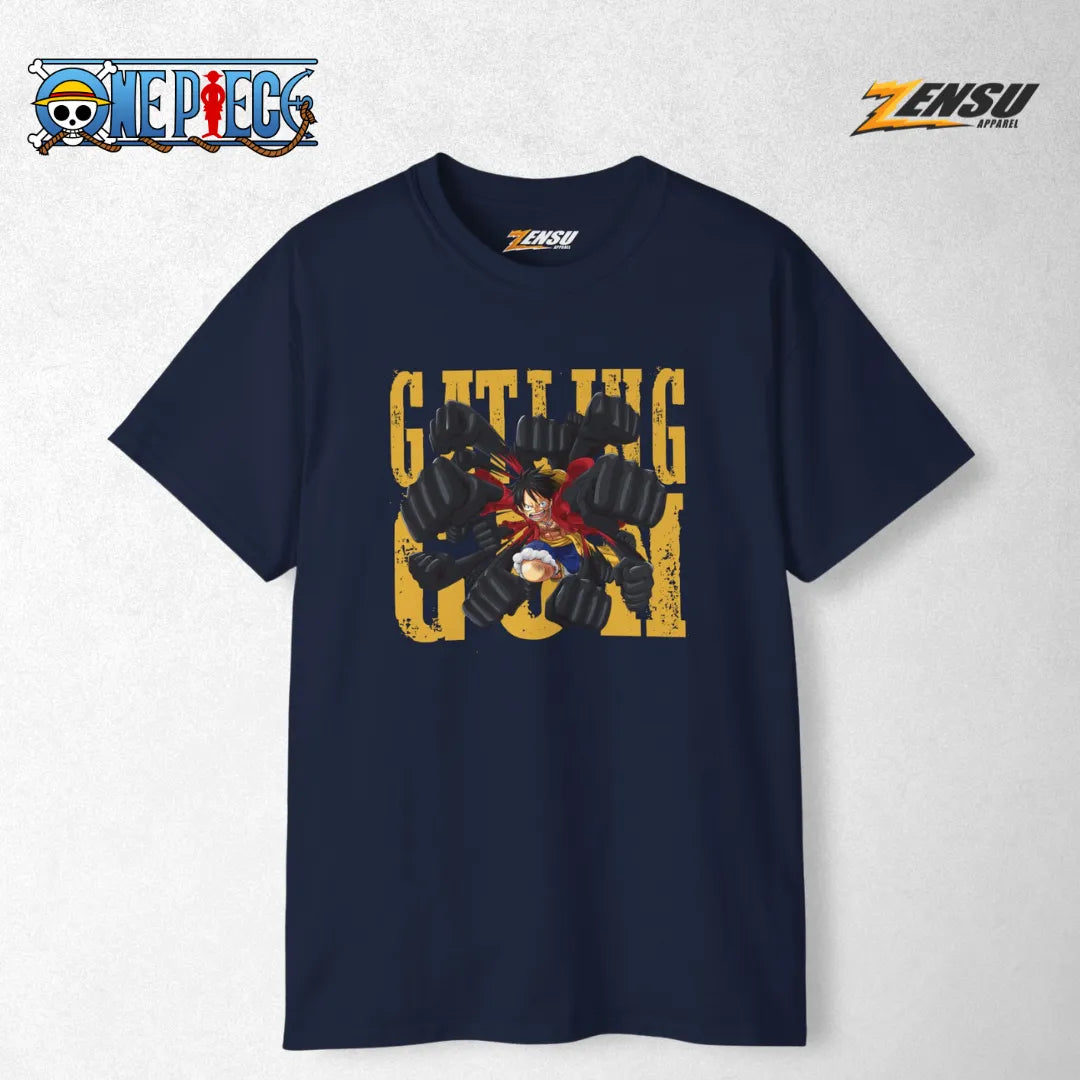 Gomu Gomu Gatling Gun - One Piece | Premium Kaos Anime Z134