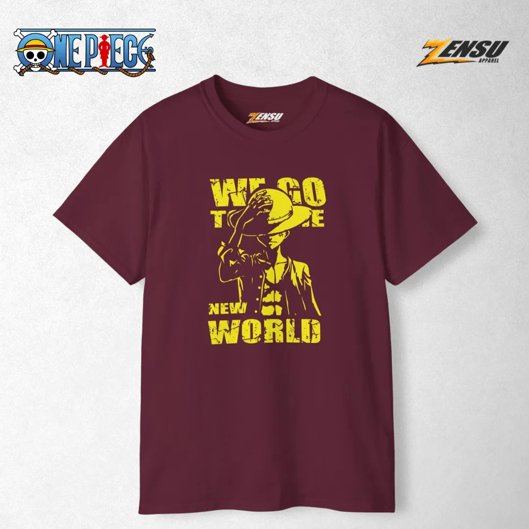 Next Stop: The New World - One Piece | Premium Kaos Anime Z138