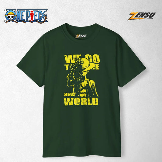 Next Stop: The New World - One Piece | Premium Kaos Anime Z138