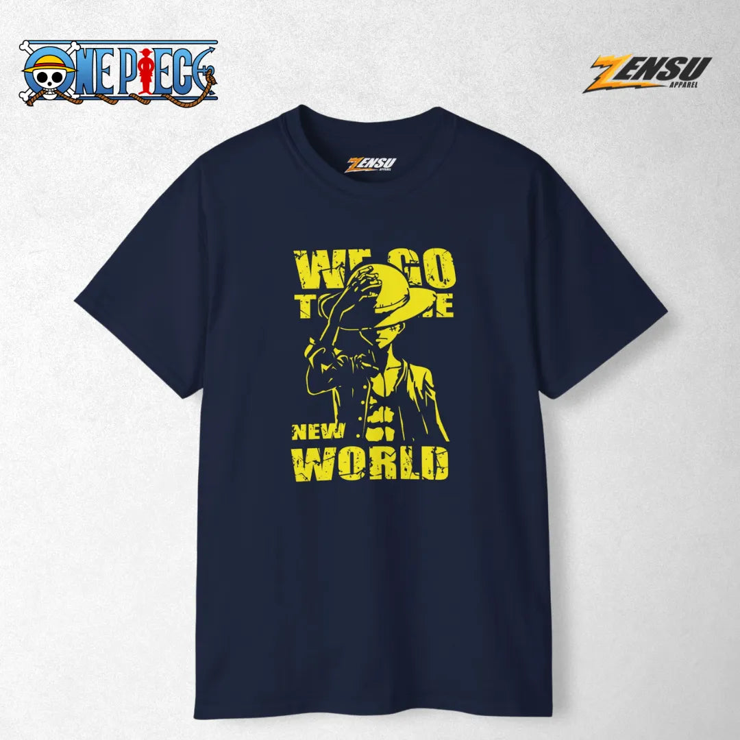 Next Stop: The New World - One Piece | Premium Kaos Anime Z138