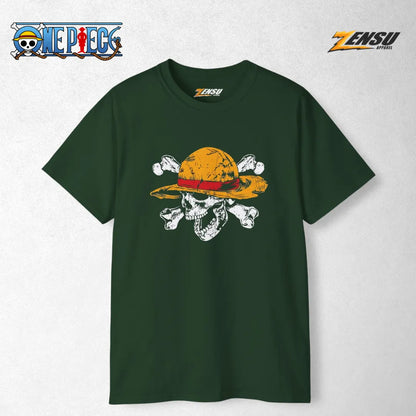 Tengkorak Topi Jerami - One Piece | Premium Kaos Anime Z148