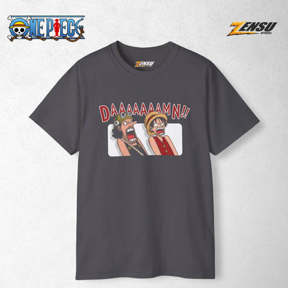Daaaaaaamn!! Usop Luffy - One Piece | Premium Kaos Anime Z150