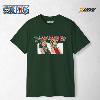 Daaaaaaamn!! Usop Luffy - One Piece | Premium Kaos Anime Z150