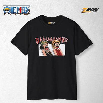 Daaaaaaamn!! Usop Luffy - One Piece | Premium Kaos Anime Z150