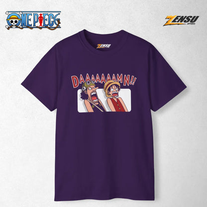 Daaaaaaamn!! Usop Luffy - One Piece | Premium Kaos Anime Z150