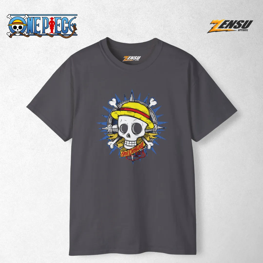 Straw Hat Skull One Destiny - One Piece | Premium Kaos Anime Z155