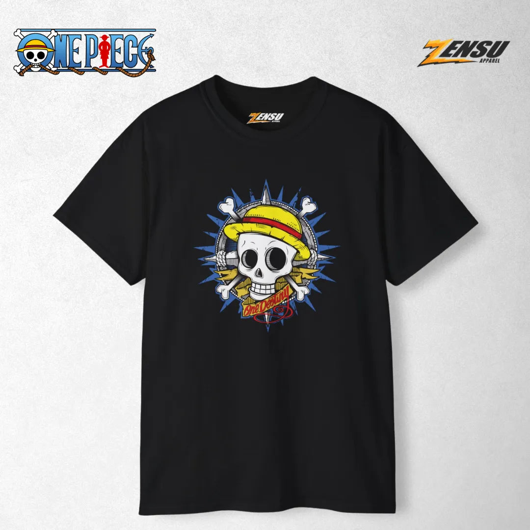 Straw Hat Skull One Destiny - One Piece | Premium Kaos Anime Z155