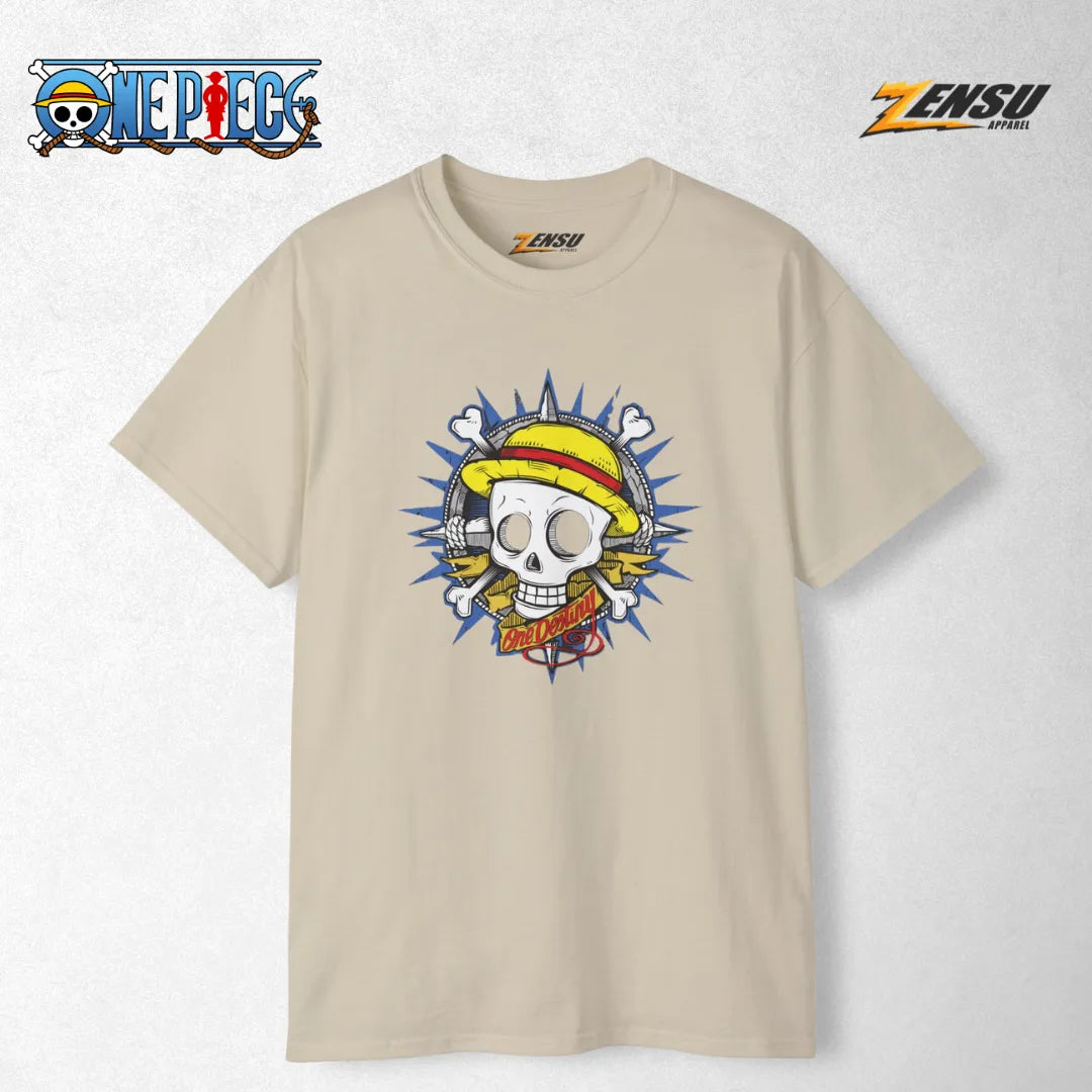 Straw Hat Skull One Destiny - One Piece | Premium Kaos Anime Z155