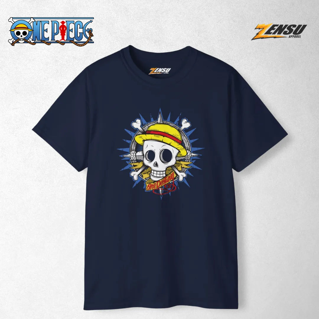 Straw Hat Skull One Destiny - One Piece | Premium Kaos Anime Z155