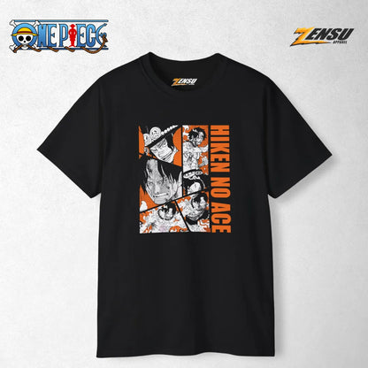 Tinju Api Ace - One Piece | Premium Kaos Anime Z160