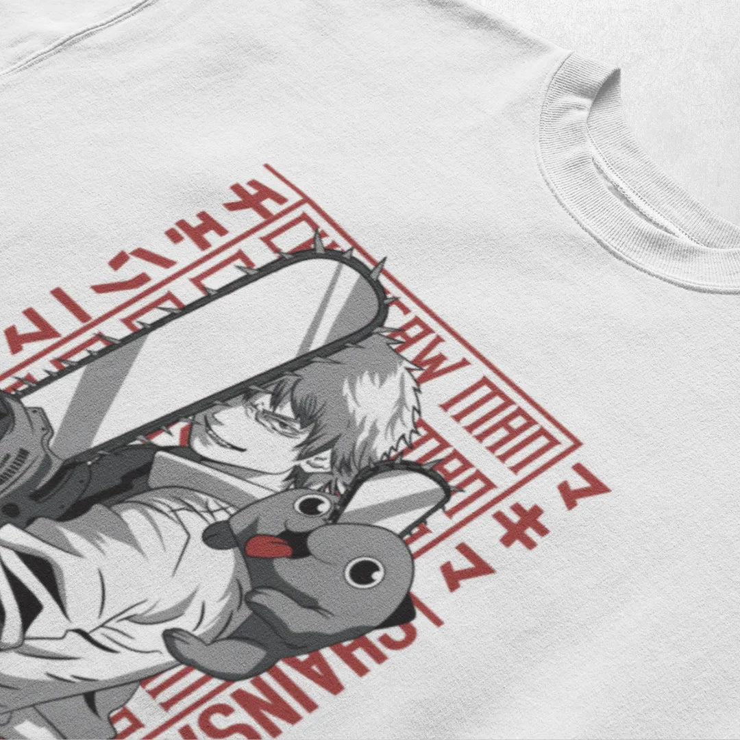 Denji X Pochita - Chainsaw Man | Premium Kaos Anime Z008