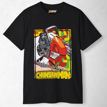 Denji Chainsaw Mode - Chainsaw Man | Baju Kaos Anime Z009