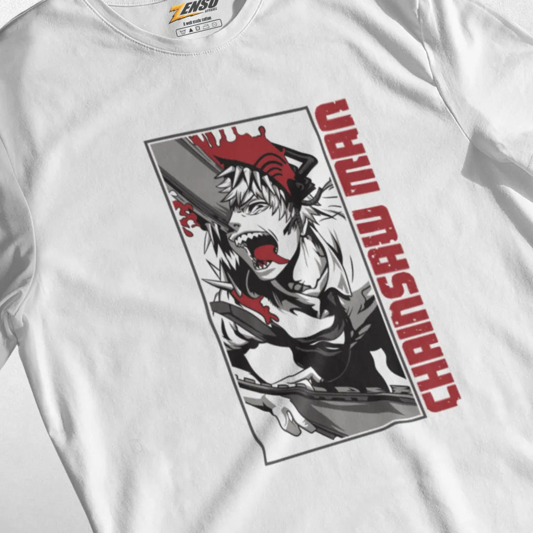 Denji Half Demon - Chainsaw Man | Premium Kaos Anime Z011