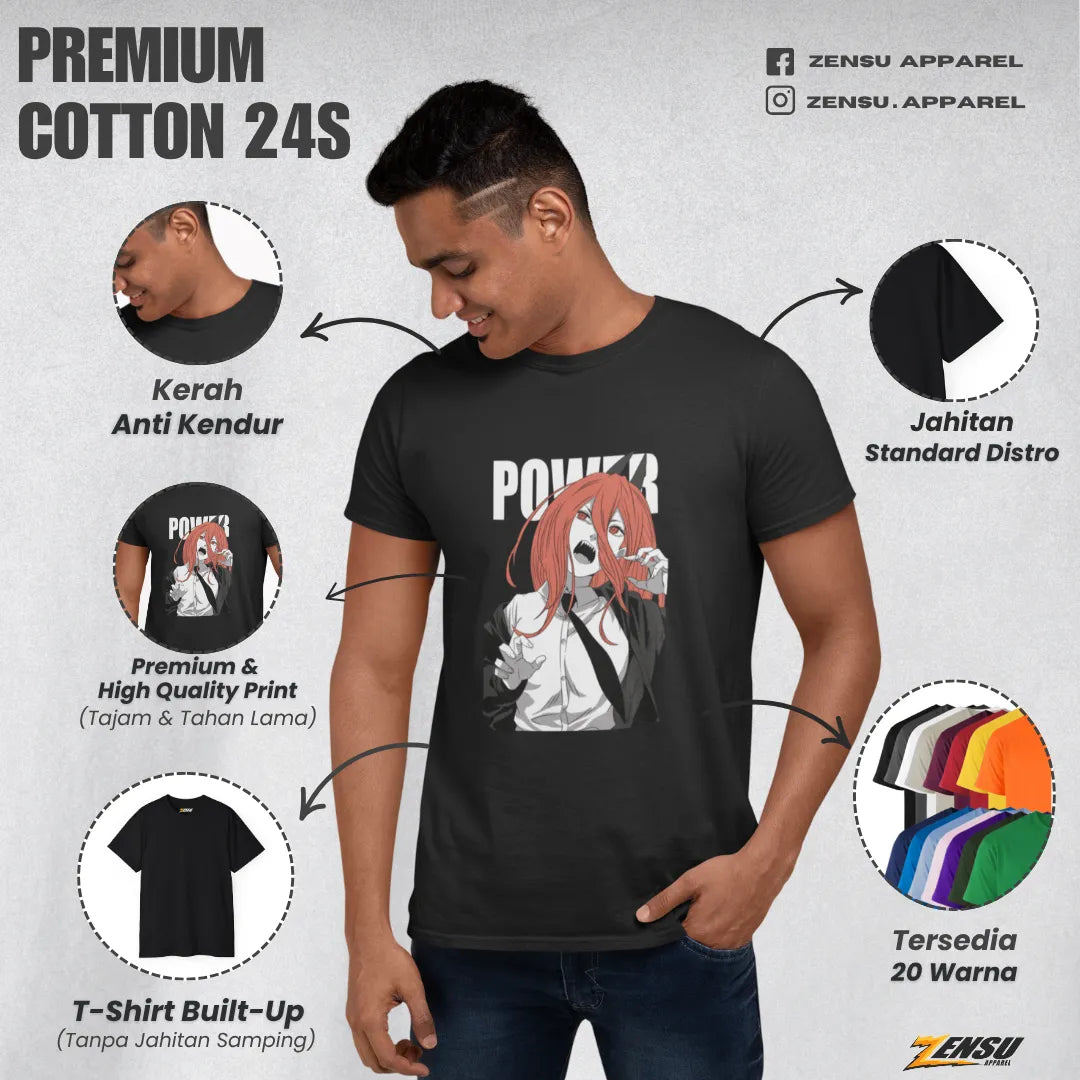 Power The Blood Fiend - Chainsaw Man | Premium Kaos Anime Z012