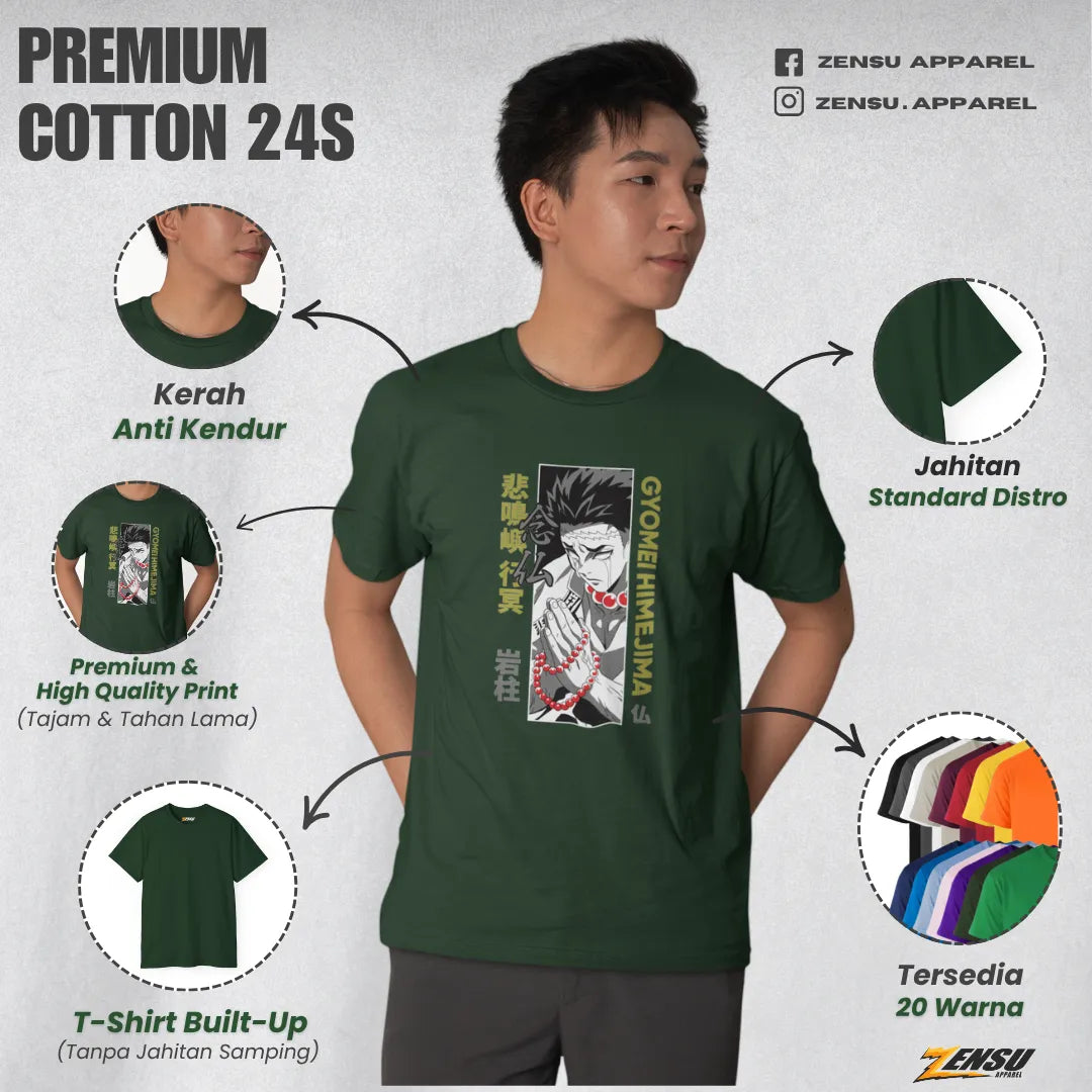 Gyomei Himejima - Demon Slayer | Premium Kaos Anime Z018