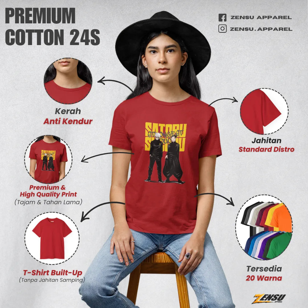 Gojo & Geto Strongest Duo - Jujutsu Kaisen | Premium Kaos Anime Z028